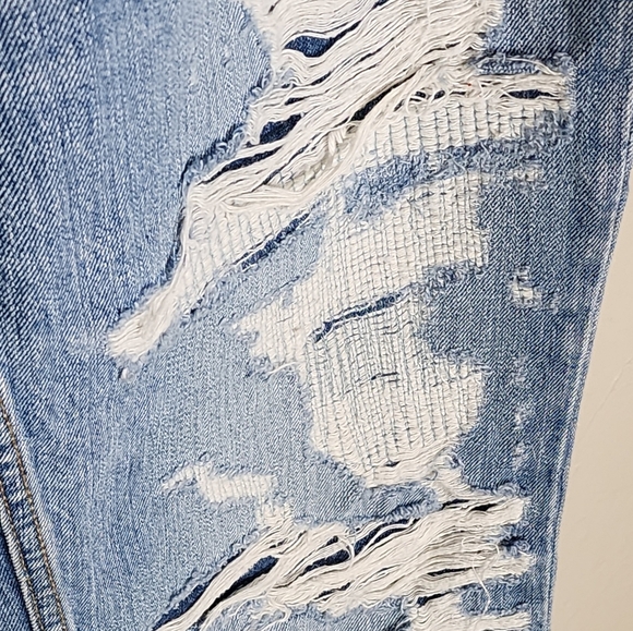 Re/done 90's High Rise Loose Distressed Jeans - Picture 4 of 10